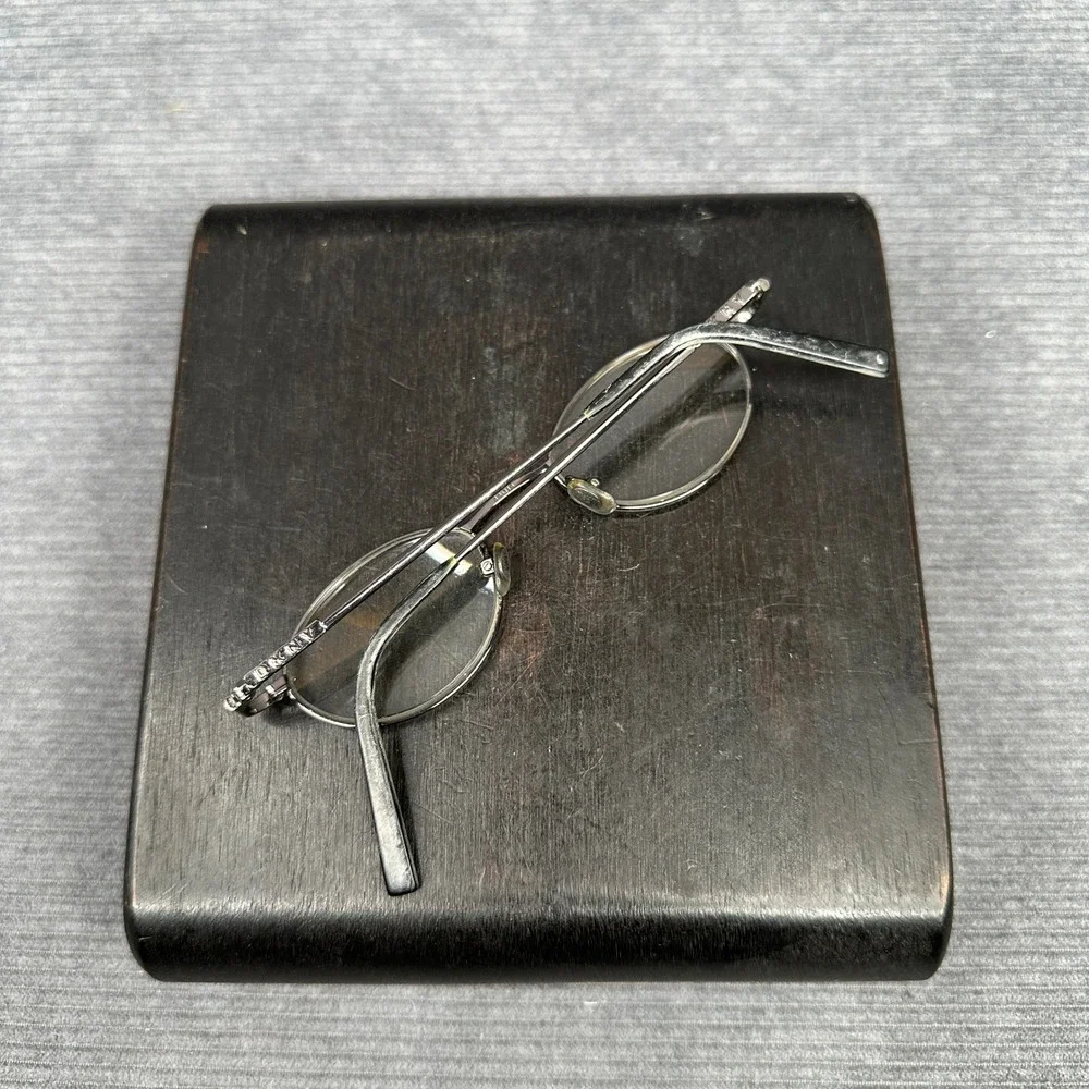 DKNY Durrell Oval Eyeglasses Y2K Metal Frames Japan KY53744 48-19-140 Vintage